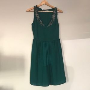Hunter Green Zara Dress